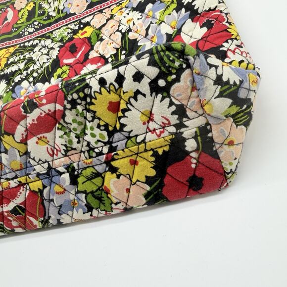 Vera Bradley Poppy Fields Floral Quilted Toggle Tote Purse 13"H x 14"W x 4”D - Picture 6 of 13